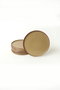Hermia Juego de platos de gres cerámico, 27 cm, 6 piezas, Marrón claro